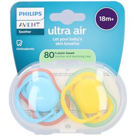 Philips Avent Schnuller +18 Monate Air, gelb/türkis