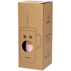 Qwetch Cold Cup Thermobecher aus Edelstahl in Pastellrosa