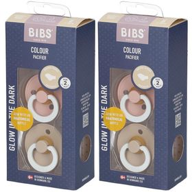 BIBS Anatomisch geformter Sauger Glow Vanille - Blush 6-18 Monate