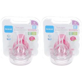 MAM Trinksauger Silikon Gr. 0, von Geburt an, 2 St