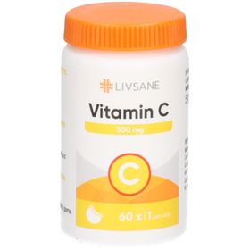 LIVSANE Vitamin C 500 mg - Kautabletten mit Orangengeschmack
