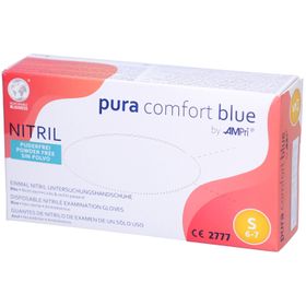 AMPri puracomfort blue Nitril Einmalhandschuhe puderfrei blau Größe S