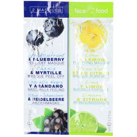 Face Food Peel-off-Maske Heidelbeere und Reinigungsmaske Limette