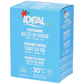 Ideal® Textilfarbe Alles in Einem TÜRKIS für Baumwolle, Leinen & Viskose