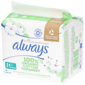 ALWAYS Cotton Protection Damenbinde Größe 1 normal 100 % Bio-Baumwolle