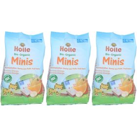 HOLLE Minis Fruchtriegel Banane-Orange bio