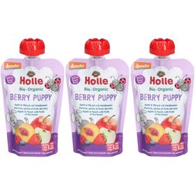 Holle Bio Berry Puppy, Apfel, Pfirsich und Waldfrüchte