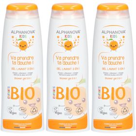 ALPHANOVA Kids 3-in-1 Duschgel Aprikose & Aloe Vera