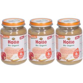 Holle Apfel & Birne mit Hafer Bio-Früchtezubereitung