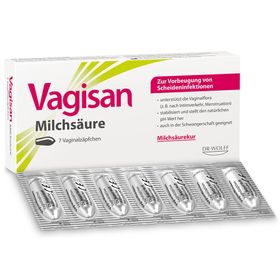Vagisan Milchsäure: Zäpfchen zur Stabilisierung des natürlichen vaginalen pH-Werts