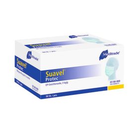 Meditrade Suavel Protec Mundschutzmaske mit elastischen Ohrschlaufen