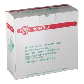 NOBATUB® weiß Dauerelastische Schlauchbandage 6,75 cm x 10 m