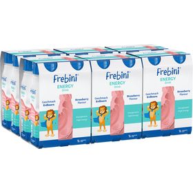 Frebini Energy Trinknahrung Erdbeere | Aufbaunahrung mit Vitaminen für Kinder