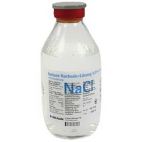 Isotone Kochsalz-Lösung 0,9% B. Braun Glasflasche