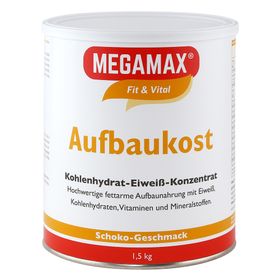 MEGAMAX® Fit & Vital Aufbaukost Kohlenhydrat-Eiweiß-Konzentrat Schoko-Geschmack