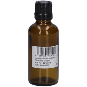 Spinnrad Apothekerflasche braun mit Tropfer