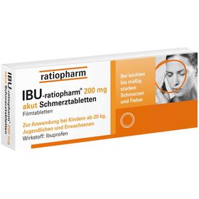 IBU-ratiopharm® 200 mg akut Schmerztabletten