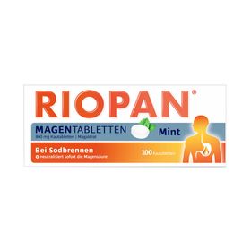 RIOPAN® Magen Tabletten Mint – bei Sodbrennen und säurebedingten Magenbeschwerden