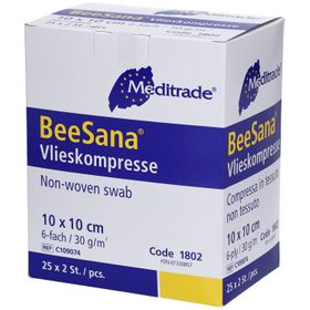 BeeSana® Vlieskompresse 6-fach 10 x 10 cm steril