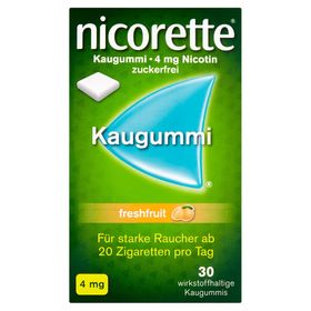 nicorette 4 mg Nikotinkaugummi freshfruit zum Rauchen aufhören