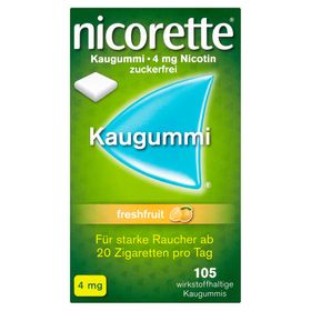 nicorette 4 mg Nikotinkaugummi freshfruit zum Rauchen aufhören