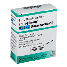 Beclometason-ratiopharm® 0,25 mg
