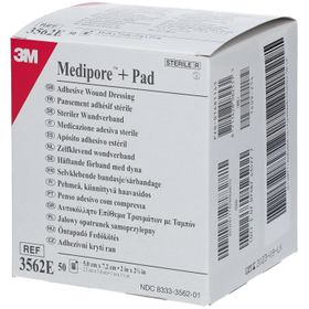 3M Medipore 3562E + Pad Steriler Wundverband mit Wundauflage 5 x 7,2 cm