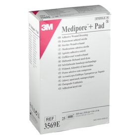 3M Medipore 3569E + Pad Steriler Wundverband mit Wundauflage 10 x 15 cm