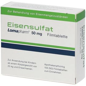 Eisensulfat Lomapharm 50 mg Filmtabletten