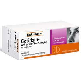Cetirizin-ratiopharm® 10 mg bei Allergien Filmtabletten