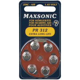 Maxsonic PR 312 Batterien für Hörgeräte