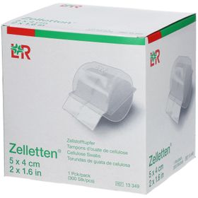 Zelletten Tupfer gerollt unsteril 5x4cm