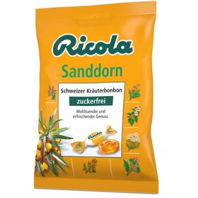 Ricola® Schweizer Kräuterbonbons Sanddorn ohne Zucker