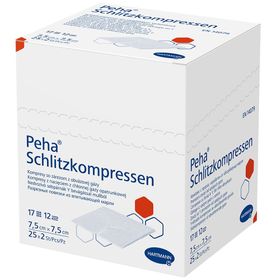 Peha® Schlitzkompressen steril 7,5 x 7,5 cm