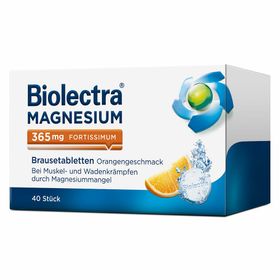 Biolectra® Magnesium 365 mg fortissimum Orange Brausetabletten