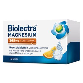 Biolectra® Magnesium 365 mg fortissimum Orange Brausetabletten