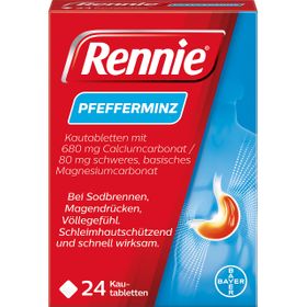 Rennie® Pfefferminz Kautabletten bei Sodbrennen
