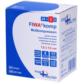 FIWA® komp Mullkompressen 7,5 x 7,5 cm