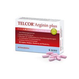 TELCOR Arginin plus B-Vitamine zur Unterstützung bei leichtem Bluthochdruck + Durchblutungsstörungen