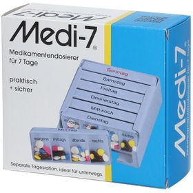 Medi-7 Medikamentendosierer für 7 Tage, blau