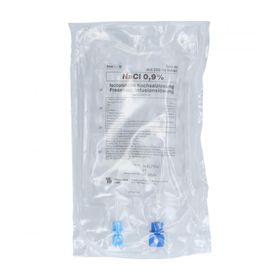 Isotonische Kochsalzlösung 0,9%  halbgefüllt