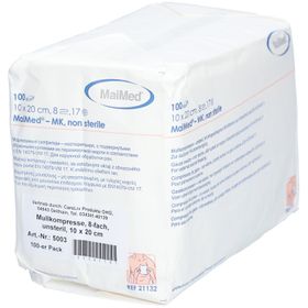 Mullkompressen 10x20 cm, unsteril, 8-fach