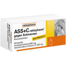 ASS + C-ratiopharm® Brausetabletten gegen Schmerzen