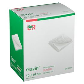 Gazin® Mullkompresse 10 cm x 10 cm steril 8 lagig