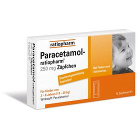 Paracetamol-ratiopharm® 250 mg Zäpfchen