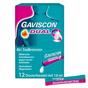GAVISCON® Dual Suspension mit Zweifachwirkung gegen Sodbrennen