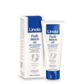 Linola Fuß-Milch: Fußcreme für sehr trockene, rissige oder verhornte Füße