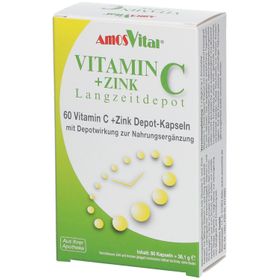 AmosVital® Vitamin C+Zink Depot Kapseln