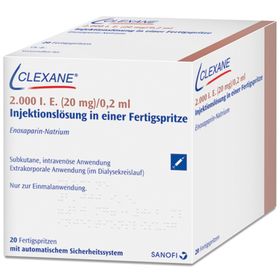 CLEXANE® 2000 I.E. 20 mg/0,2 ml