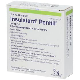Insulatard fill 100 I.E./ml Zylinder